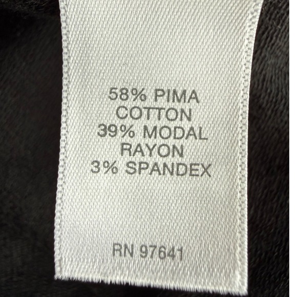 J Jill Pure Jill Women's Pima Cotton Pullover Long Sleeve Tunic Top Black 3X - Picture 5 of 11